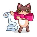 Sticker from the "Cat Valentine" sticker pack