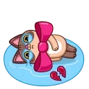 Sticker from the "Cat Valentine" sticker pack