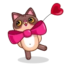 Sticker from the "Cat Valentine" sticker pack