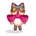 Sticker from the "Cat Valentine" sticker pack