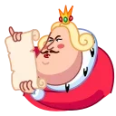 Sticker from the "King" sticker pack