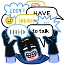 Sticker from the "Batman vs. Life Crisis" sticker pack