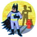 Sticker from the "Batman vs. Life Crisis" sticker pack