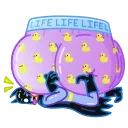 Sticker from the "Batman vs. Life Crisis" sticker pack