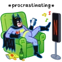 Sticker from the "Batman vs. Life Crisis" sticker pack