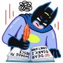 Sticker from the "Batman vs. Life Crisis" sticker pack