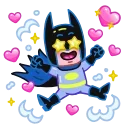 Sticker from the "Batman vs. Life Crisis" sticker pack